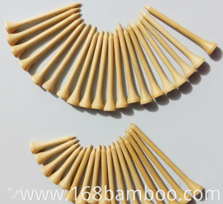 Natural bamboo golf tee